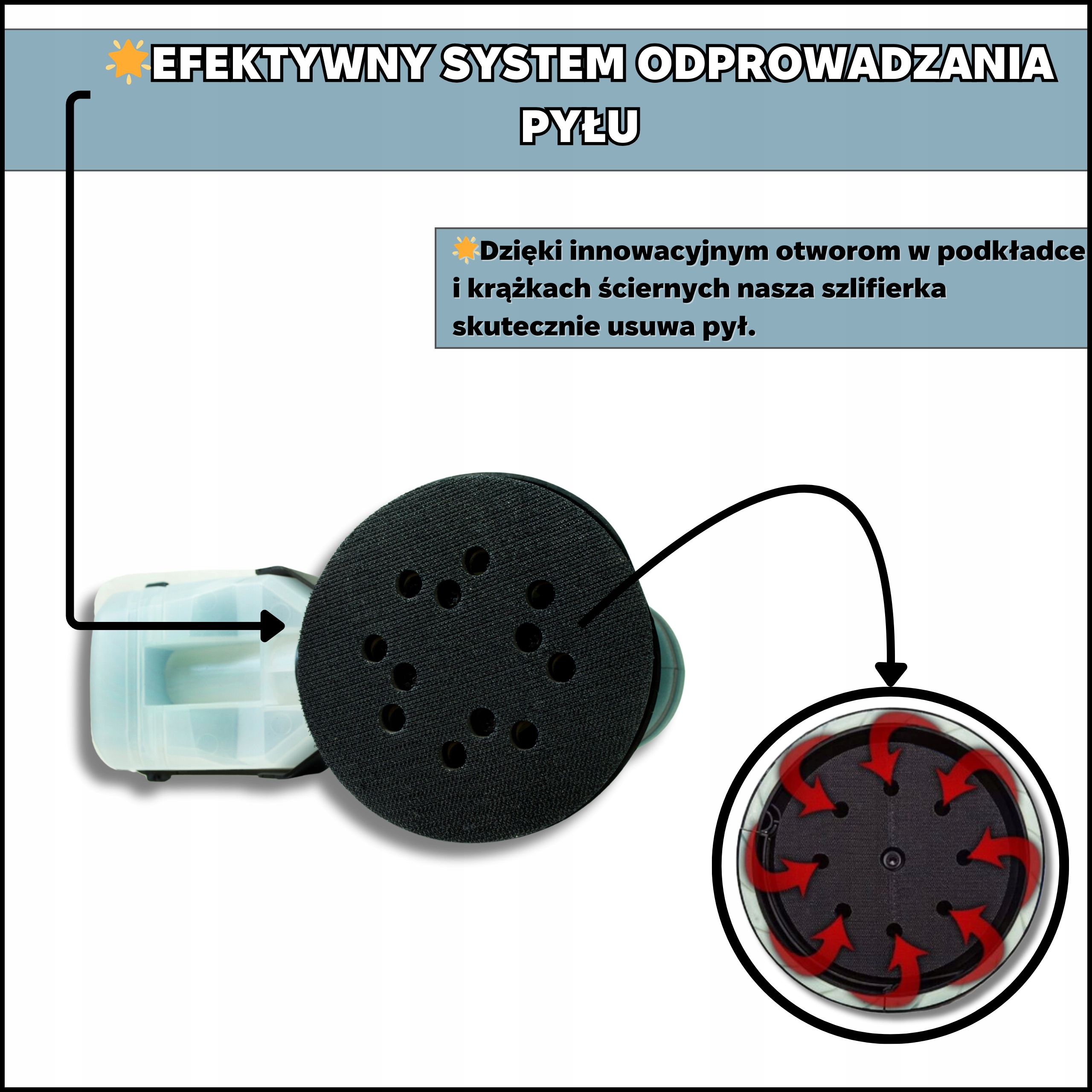 SZLIFIERKA OSCYLACYJNA KRS1300 S1A-KT03-125 — widok 6